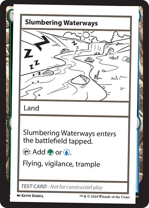 Slumbering Waterways highlighted card art