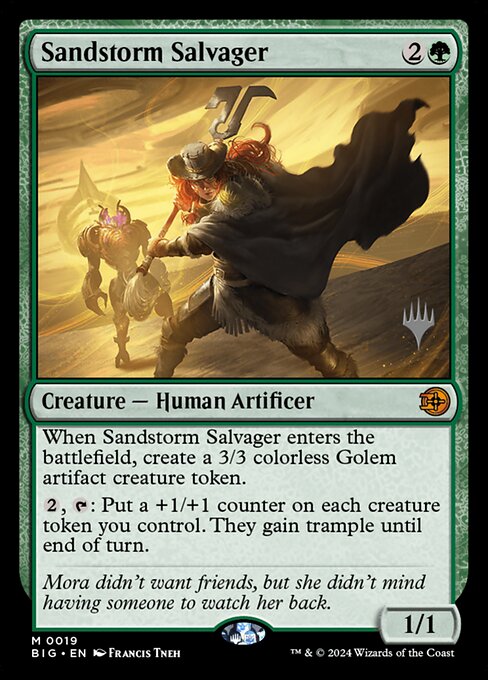 Sandstorm Salvager highlighted card art