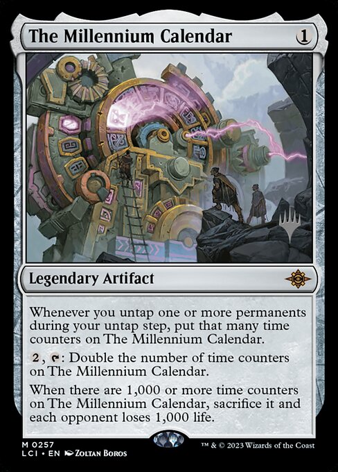 The Millennium Calendar highlighted card art