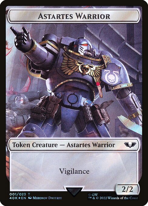 Astartes Warrior highlighted card art