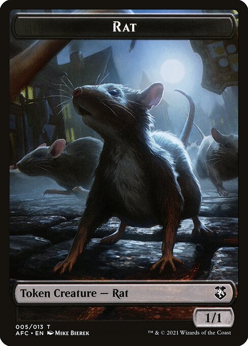 Rat from Forgotten Realms Commander Tokens