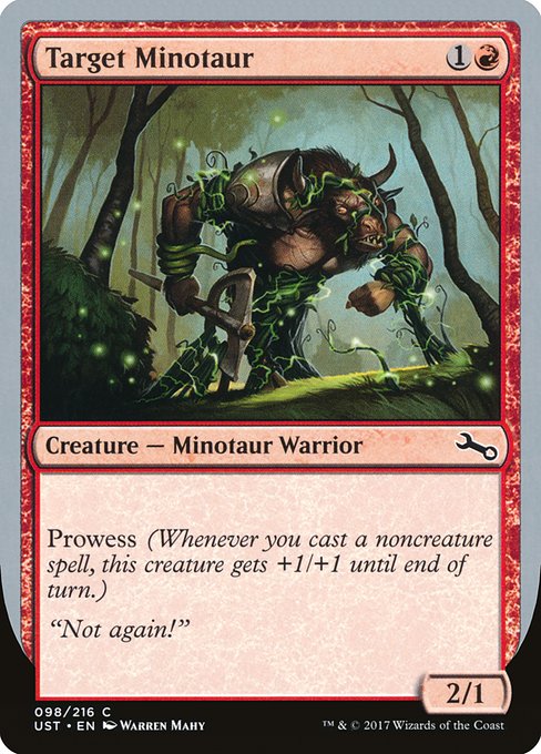 Target Minotaur highlighted card art