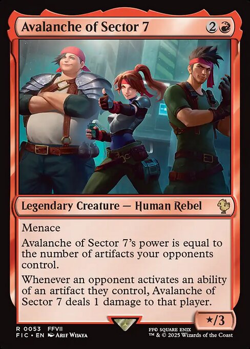 Avalanche of Sector 7 highlighted card art