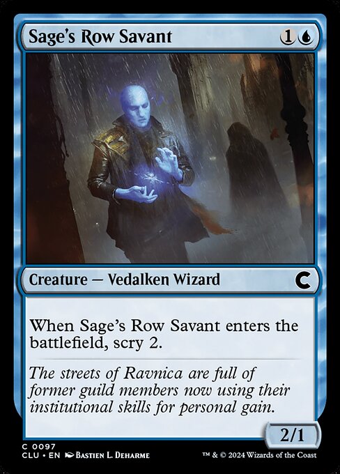 Sage's Row Savant highlighted card art