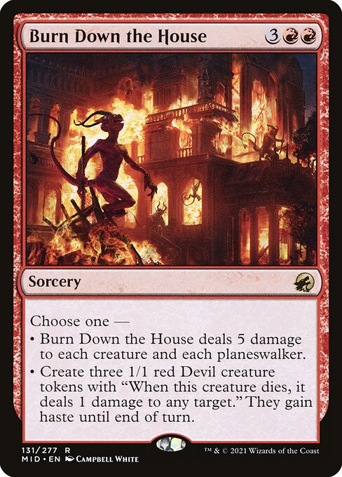 Burn Down the House from Innistrad: Midnight Hunt