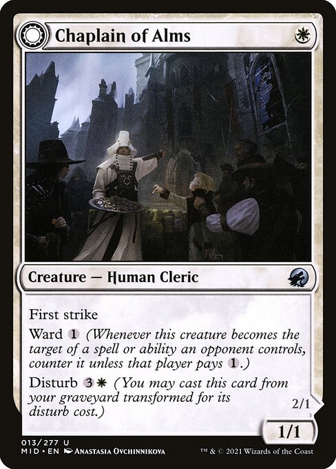 Chaplain of Alms // Chapel Shieldgeist from Innistrad: Midnight Hunt