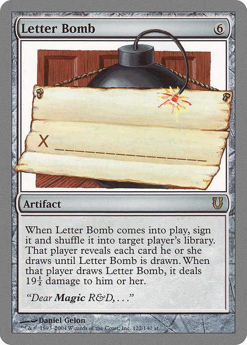 Letter Bomb highlighted card art