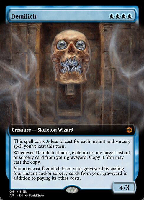 Demilich highlighted card art