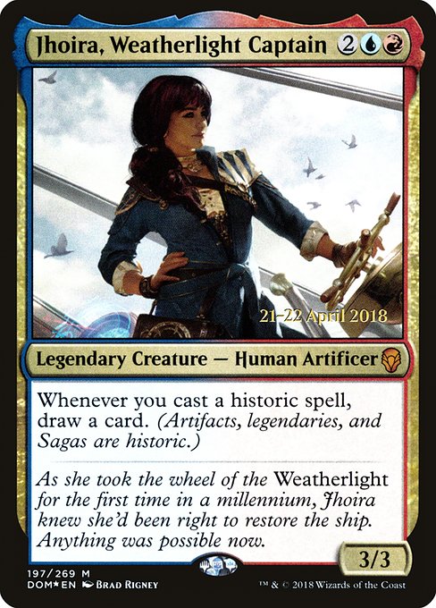 Jhoira, Weatherlight Captain from Dominaria Promos