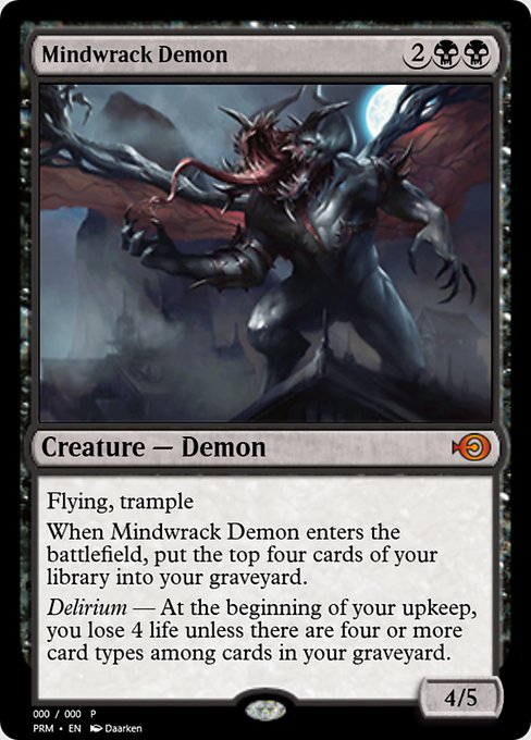 Mindwrack Demon from Magic Online Promos