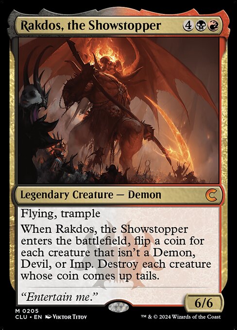 Rakdos, the Showstopper highlighted card art