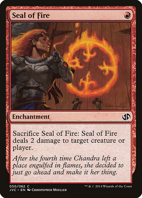 Seal of Fire from Duel Decks Anthology: Jace vs. Chandra