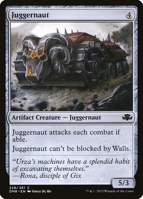 Juggernaut from Dominaria Remastered