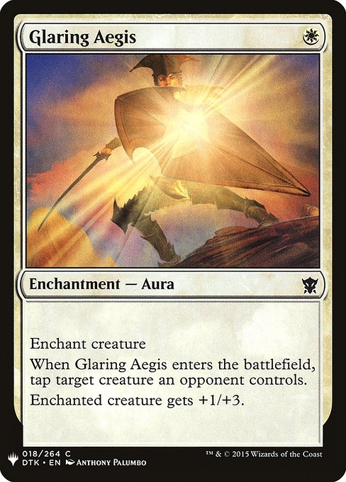 Glaring Aegis highlighted card art