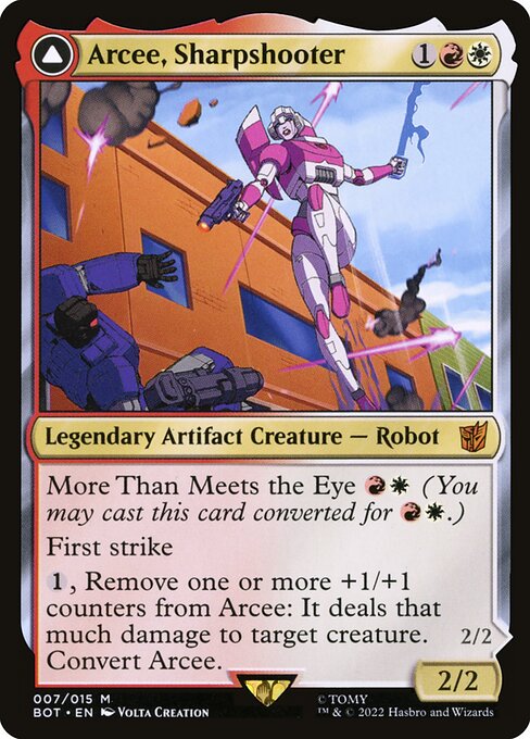 Arcee, Sharpshooter // Arcee, Acrobatic Coupe from Transformers