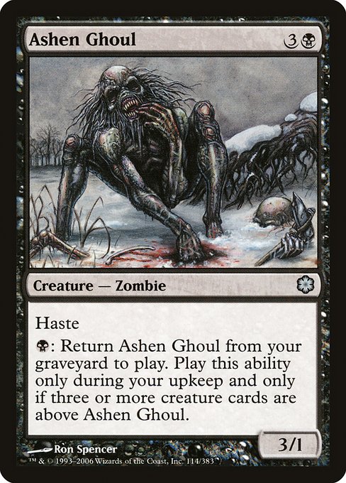 Ashen Ghoul from Coldsnap Theme Decks