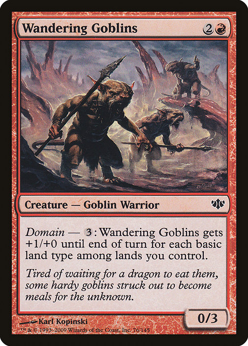 Wandering Goblins highlighted card art