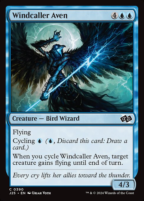 Windcaller Aven highlighted card art