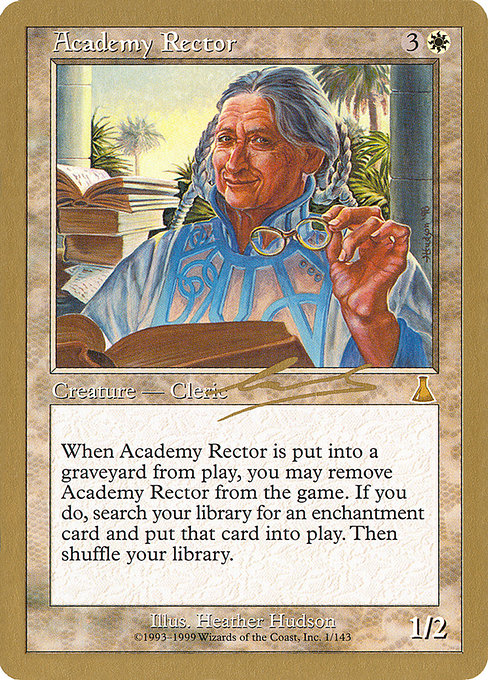 Academy Rector highlighted card art
