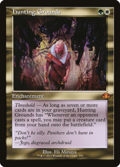 Hunting Grounds highlighted card art