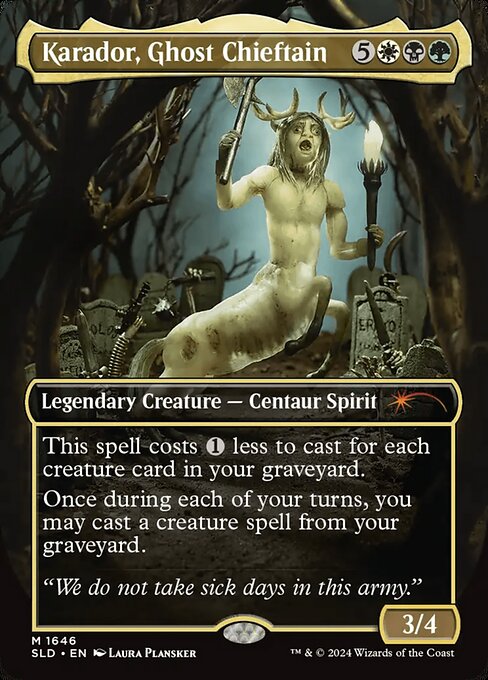 Karador, Ghost Chieftain highlighted card art