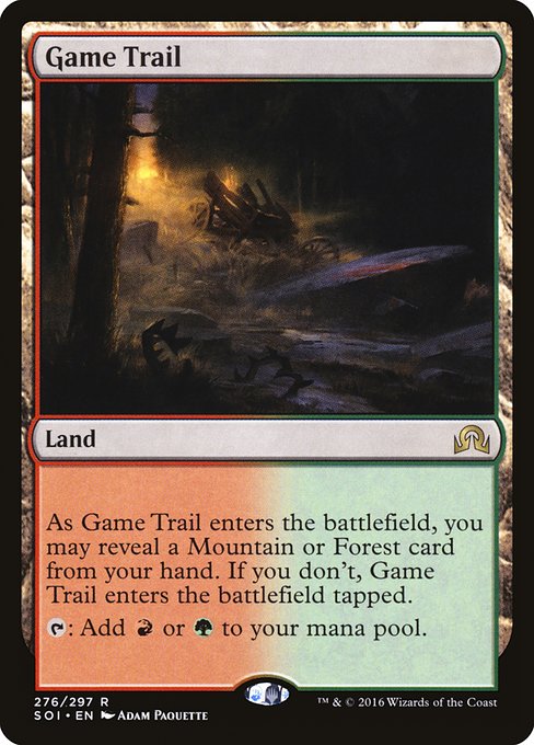 Game Trail from Shadows over Innistrad