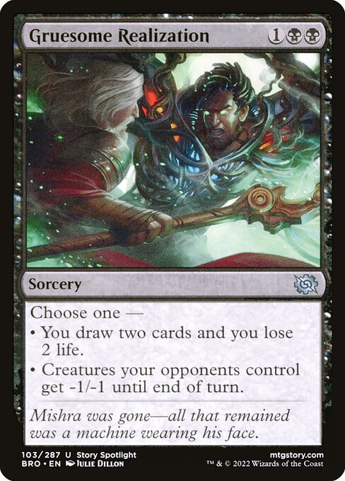 Gruesome Realization highlighted card art