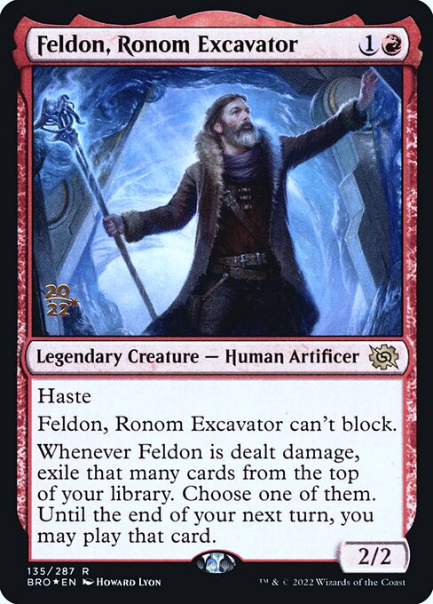 Feldon, Ronom Excavator from The Brothers' War Promos