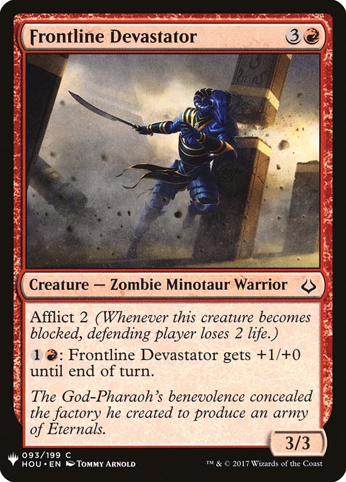 Frontline Devastator highlighted card art