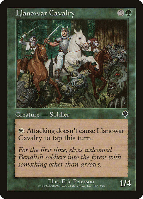 Llanowar Cavalry highlighted card art