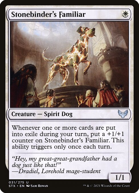 Stonebinder's Familiar highlighted card art