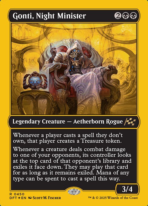 Gonti, Night Minister highlighted card art