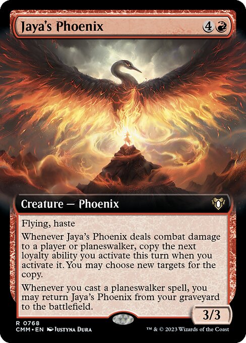 Jaya's Phoenix highlighted card art
