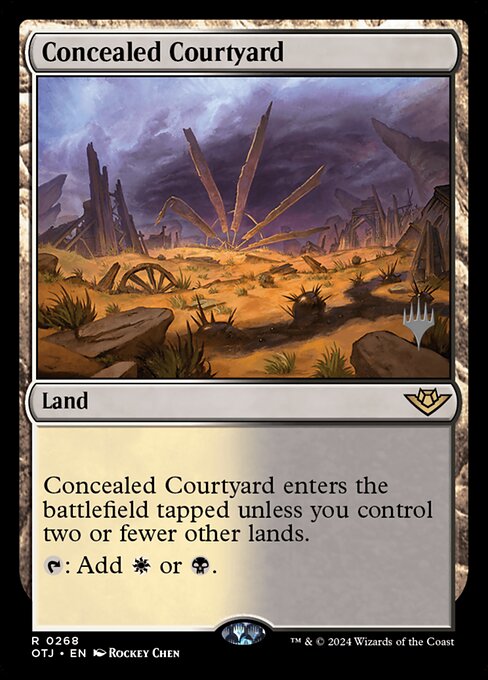 Concealed Courtyard highlighted card art