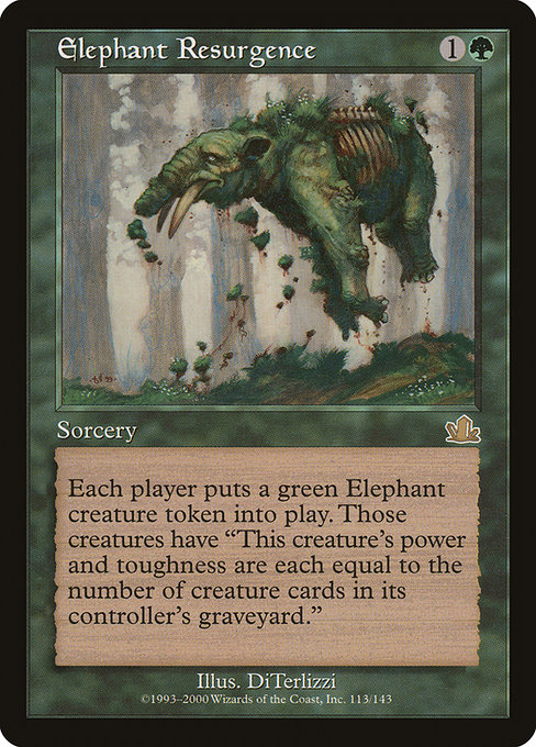 Elephant Resurgence highlighted card art
