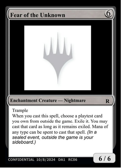 Fear of the Unknown highlighted card art