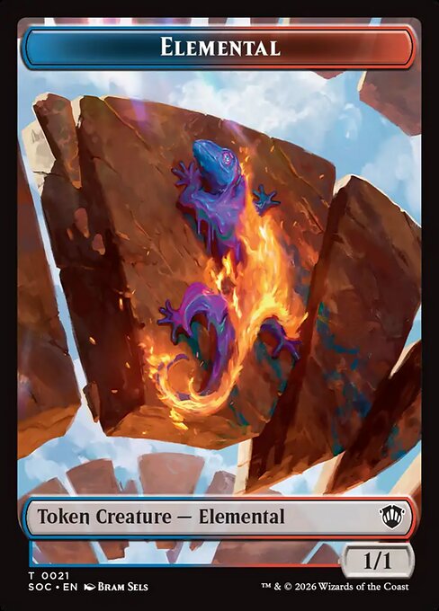 Elemental from Secrets of Strixhaven Commander Tokens