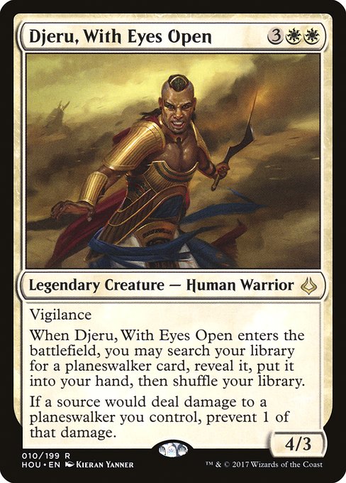 Djeru, With Eyes Open highlighted card art
