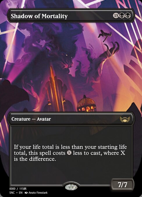 Shadow of Mortality highlighted card art
