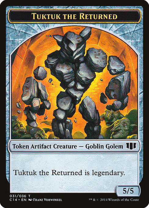 Tuktuk the Returned from Commander 2014 Tokens