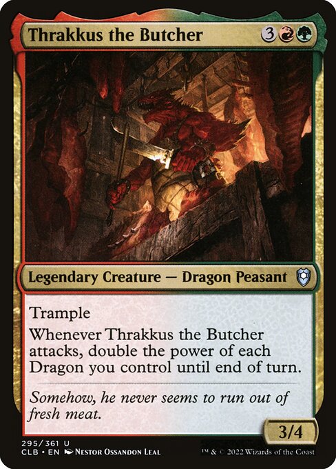 Thrakkus the Butcher from Commander Legends: Battle for Baldur's Gate