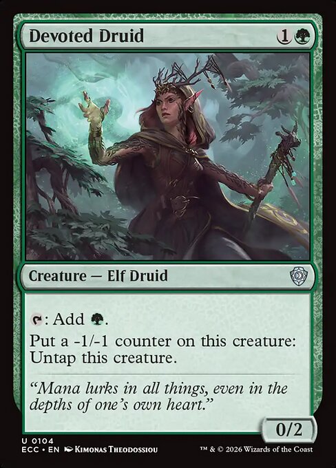 Devoted Druid from Lorwyn Eclipsed Commander