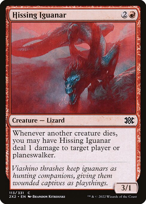 Hissing Iguanar highlighted card art