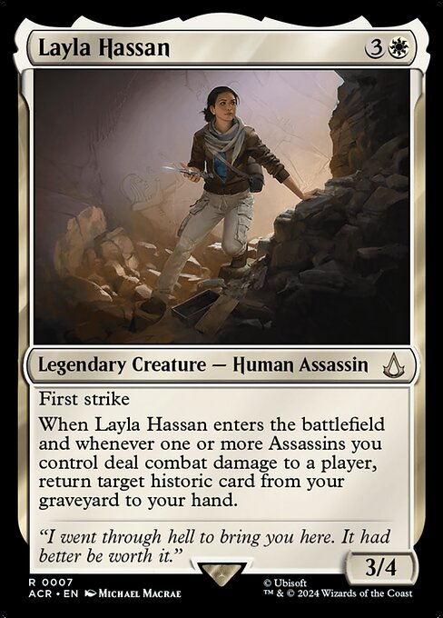 Layla Hassan highlighted card art