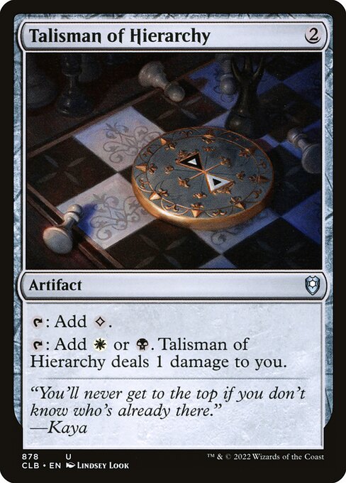 Talisman of Hierarchy from Commander Legends: Battle for Baldur's Gate
