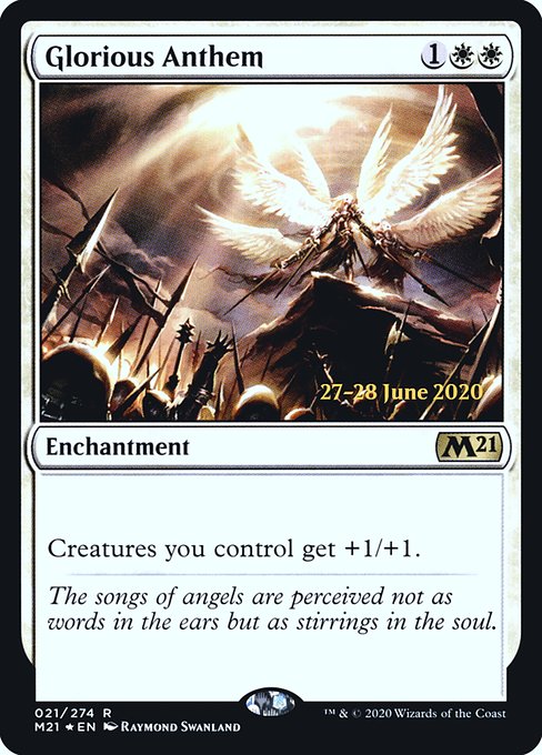 Glorious Anthem from Core Set 2021 Promos