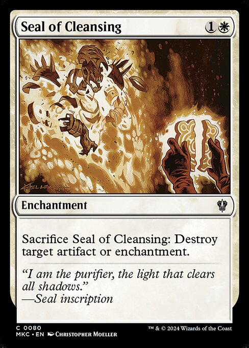 Seal of Cleansing highlighted card art