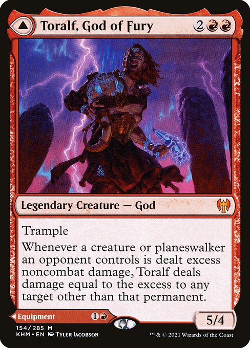 Toralf, God of Fury // Toralf's Hammer from Kaldheim