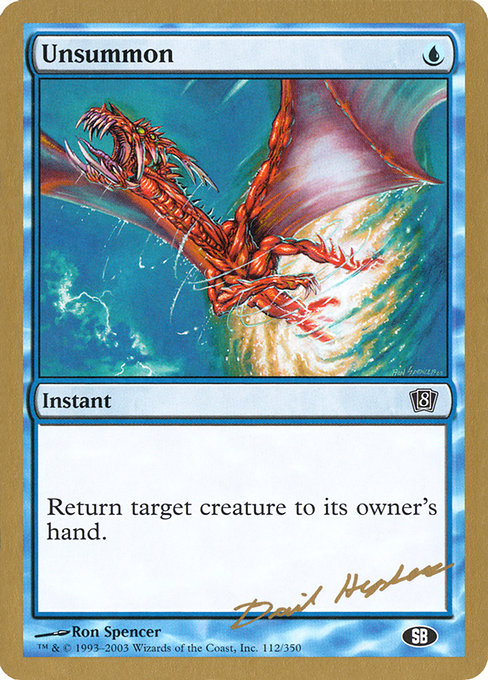 Unsummon from World Championship Decks 2003