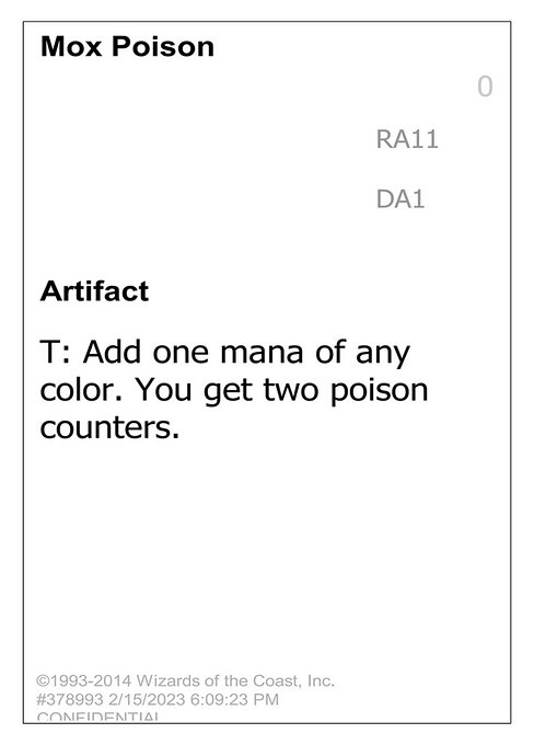 Mox Poison from Unknown Event